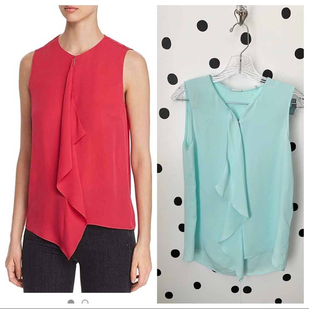 MAKE OFFER🆕ELIE TAHARI PERNILLA BLOUSE S